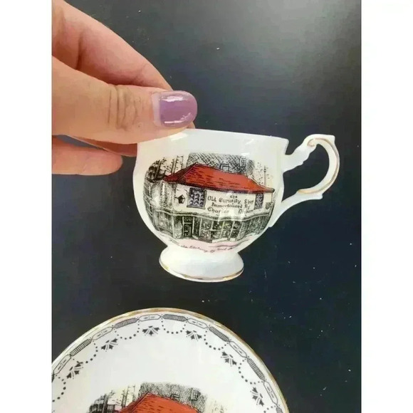 Tea Cup & Saucer The Old Curiosity Shop by Charles Dickens By Rosina - Picture 1 of 5